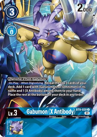 Gabumon (X Antibody) (Alternate Art) (BT9-020) [X Record] Foil - Deck Out Gaming