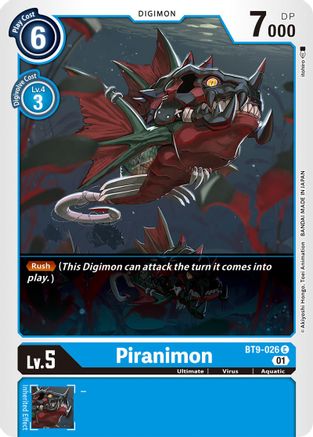 Piranimon (BT9-026) [X Record] - Deck Out Gaming