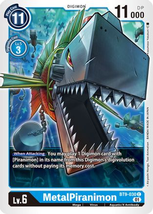 MetalPiranimon (BT9-030) [X Record] - Deck Out Gaming