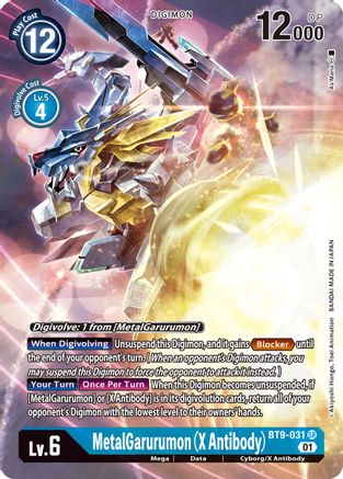 MetalGarurumon (X Antibody) (Alternate Art) (BT9-031) [X Record] Foil - Deck Out Gaming