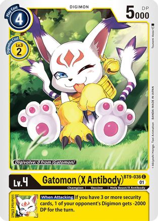 Gatomon (X Antibody) (BT9-036) [X Record] - Deck Out Gaming