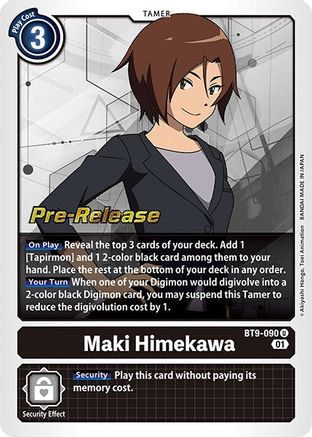 Maki Himekawa (BT9-090) [X Record Pre-Release Cards] Foil - Deck Out Gaming