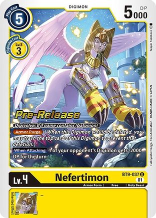 Nefertimon (BT9-037) [X Record Pre-Release Cards] Foil - Deck Out Gaming