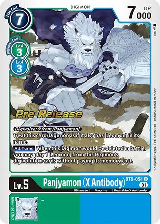 Panjyamon (X Antibody) (BT9-051) [X Record Pre-Release Cards] Foil - Deck Out Gaming