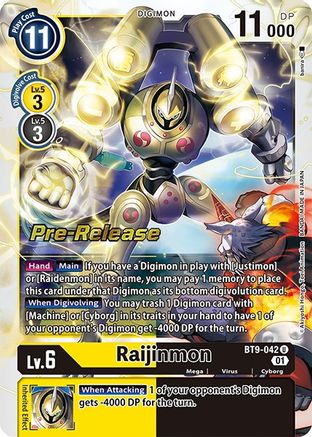 Raijinmon (BT9-042) [X Record Pre-Release Cards] Foil - Deck Out Gaming