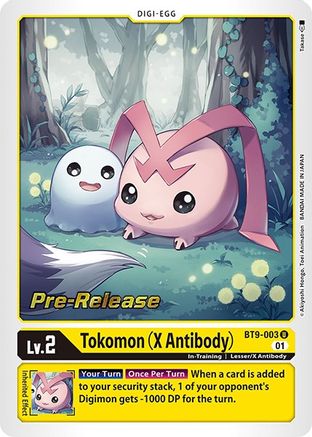 Tokomon (X Antibody) (BT9-003) [X Record Pre-Release Cards] Foil - Deck Out Gaming