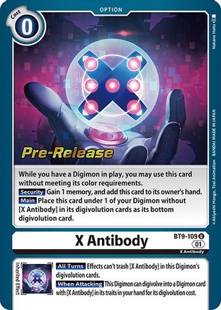 X Antibody (BT9-109) [X Record Pre-Release Cards] Foil - Deck Out Gaming