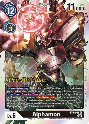 Alphamon (BT9-066) [X Record Pre-Release Cards] Foil - Deck Out Gaming