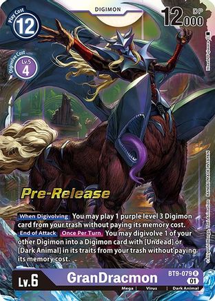 GranDracmon (BT9-079) [X Record Pre-Release Cards] Foil - Deck Out Gaming