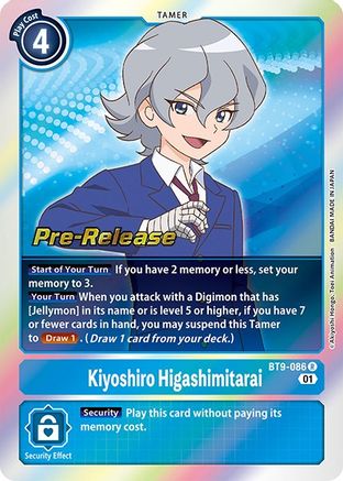 Kiyoshiro Higashimitarai (BT9-086) [X Record Pre-Release Cards] Foil - Deck Out Gaming