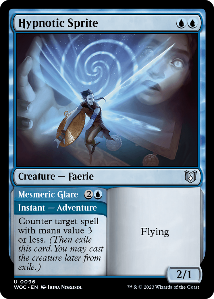 Hypnotic Sprite (96) [Wilds of Eldraine Commander] - Deck Out Gaming