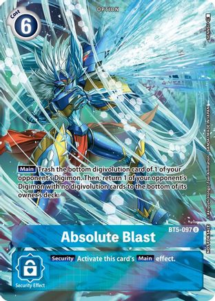 Absolute Blast (Summer 2022 Dash Pack) (BT5-097) [Battle of Omni] Foil - Deck Out Gaming