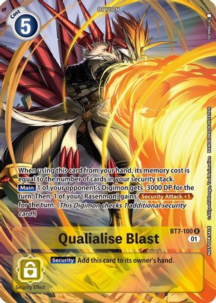 Qualialise Blast (Summer 2022 Dash Pack) (BT7-100) [Next Adventure] Foil - Deck Out Gaming