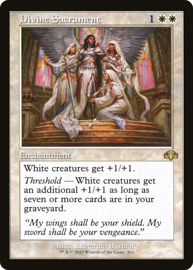 Divine Sacrament (Retro Frame) (262) [Dominaria Remastered] - Deck Out Gaming