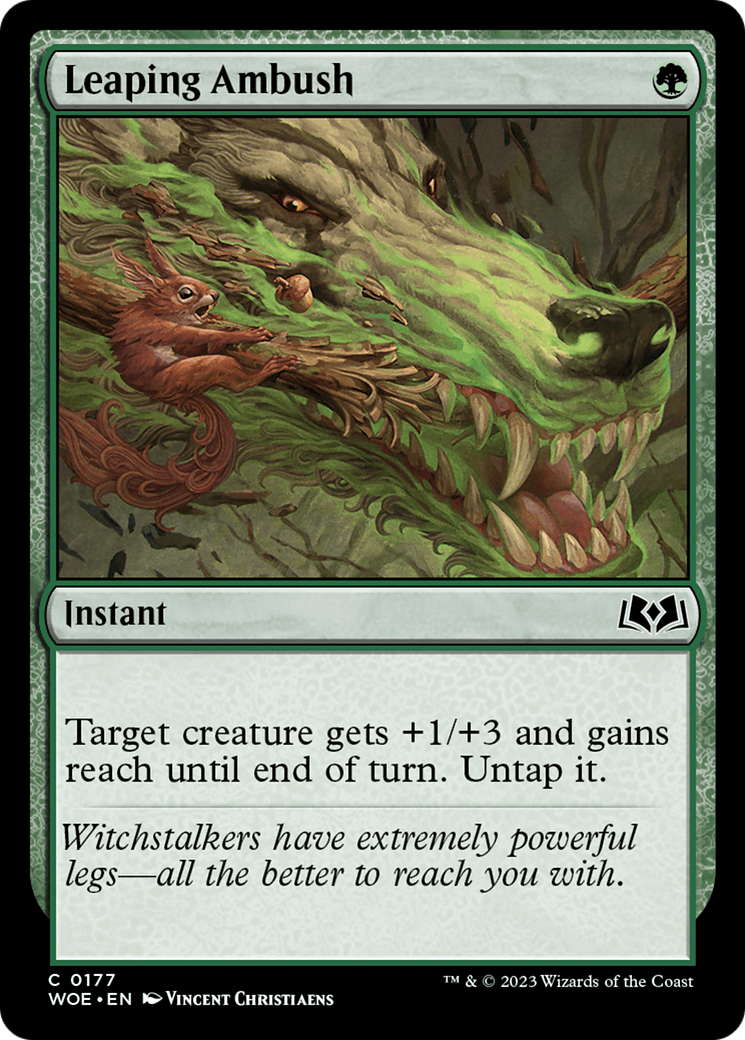 Leaping Ambush (177) [Wilds of Eldraine] foil - Deck Out Gaming