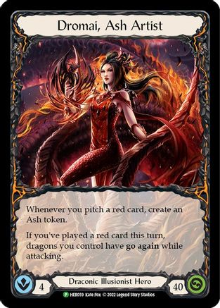 Dromai, Ash Artist - HER059 (HER059) [Flesh and Blood: Promo Cards] Cold Foil - Deck Out Gaming