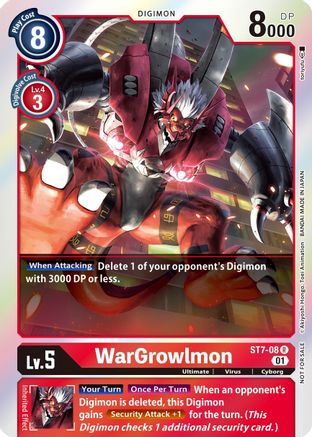 WarGrowlmon (Gen Con 2022) (ST7-08) [Starter Deck 07: Gallantmon] Foil - Deck Out Gaming