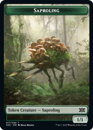 Saproling // Vampire Double-Sided Token (17) [Double Masters 2022] - Deck Out Gaming
