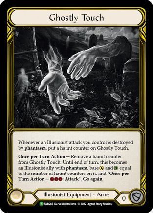 Ghostly Touch (Golden) - FAB085 (FAB085) [Flesh and Blood: Promo Cards] Cold Foil - Deck Out Gaming