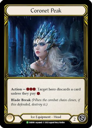 Coronet Peak (Golden) - FAB086 (FAB086) [Flesh and Blood: Promo Cards] Cold Foil - Deck Out Gaming