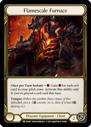 Flamescale Furnace (Golden) (FAB087) [Flesh and Blood: Promo Cards] Cold Foil - Deck Out Gaming