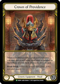 Crown of Providence (Golden) - FAB088 (FAB088) [Flesh and Blood: Promo Cards] Cold Foil - Deck Out Gaming