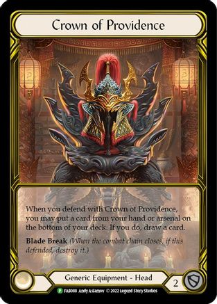 Crown of Providence (Golden) - FAB088 (FAB088) [Flesh and Blood: Promo Cards] Cold Foil - Deck Out Gaming