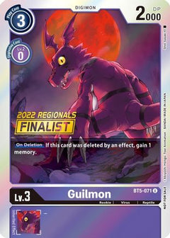 Guilmon (2022 Championship Offline Regional) [Online Finalist] (BT5-071) [Battle of Omni] Foil - Deck Out Gaming