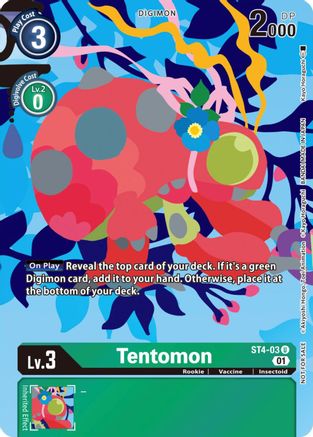 Tentomon (Tamer's Card Set 2 Floral Fun) (ST4-03) [Starter Deck 04: Giga Green] - Deck Out Gaming