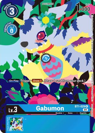 Gabumon - BT1-029 (Tamer's Card Set 2 Floral Fun) (BT1-029) [Release Special Booster] - Deck Out Gaming