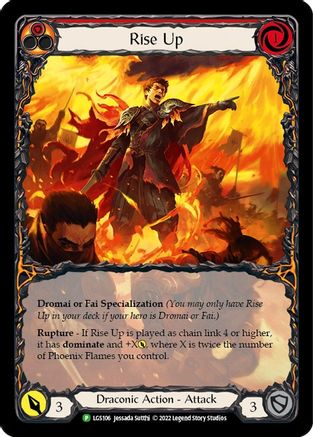 Rise Up - LGS106 (LGS106) [Flesh and Blood: Promo Cards] Rainbow Foil - Deck Out Gaming