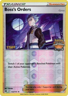 Boss's Orders - 132/172 (Regional Championships) [Staff] (132) [League & Championship Cards] Reverse Holofoil - Deck Out Gaming