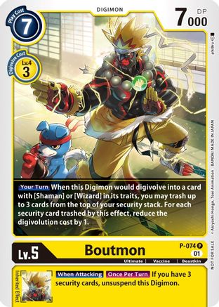 Boutmon (P-074) [Digimon Promotion Cards] - Deck Out Gaming