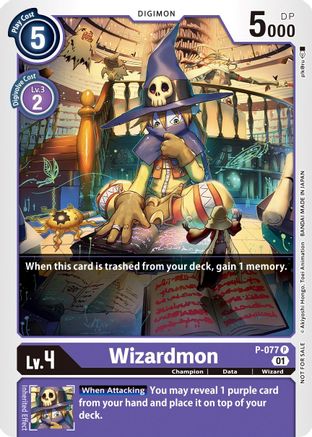 Wizardmon - P-077 (P-077) [Digimon Promotion Cards] - Deck Out Gaming