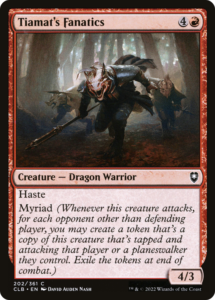 Tiamat's Fanatics (202) [Commander Legends: Battle for Baldur's Gate] foil - Deck Out Gaming