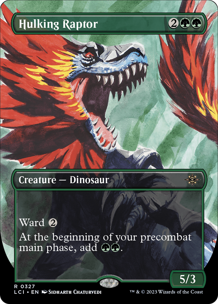 Hulking Raptor (Borderless) (327) [The Lost Caverns of Ixalan] - Deck Out Gaming
