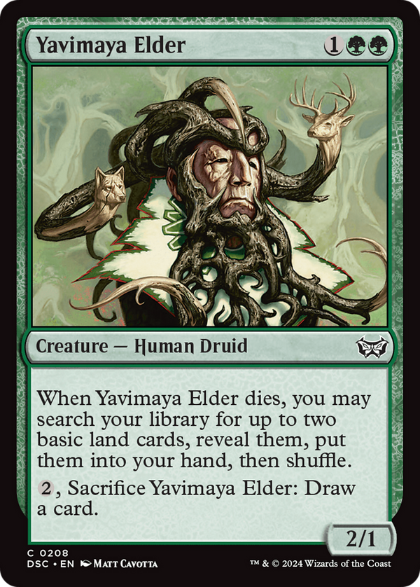 Yavimaya Elder (208) [Duskmourn: House of Horror Commander] - Deck Out Gaming