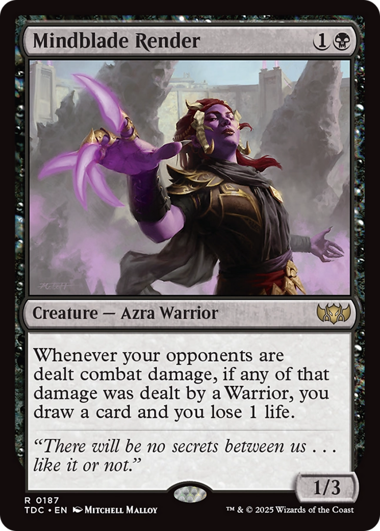 Mindblade Render (187) [Commander: Tarkir: Dragonstorm] - Deck Out Gaming