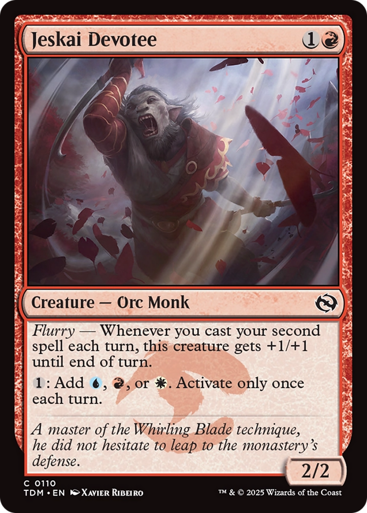 Jeskai Devotee (110) [Tarkir: Dragonstorm] - Deck Out Gaming