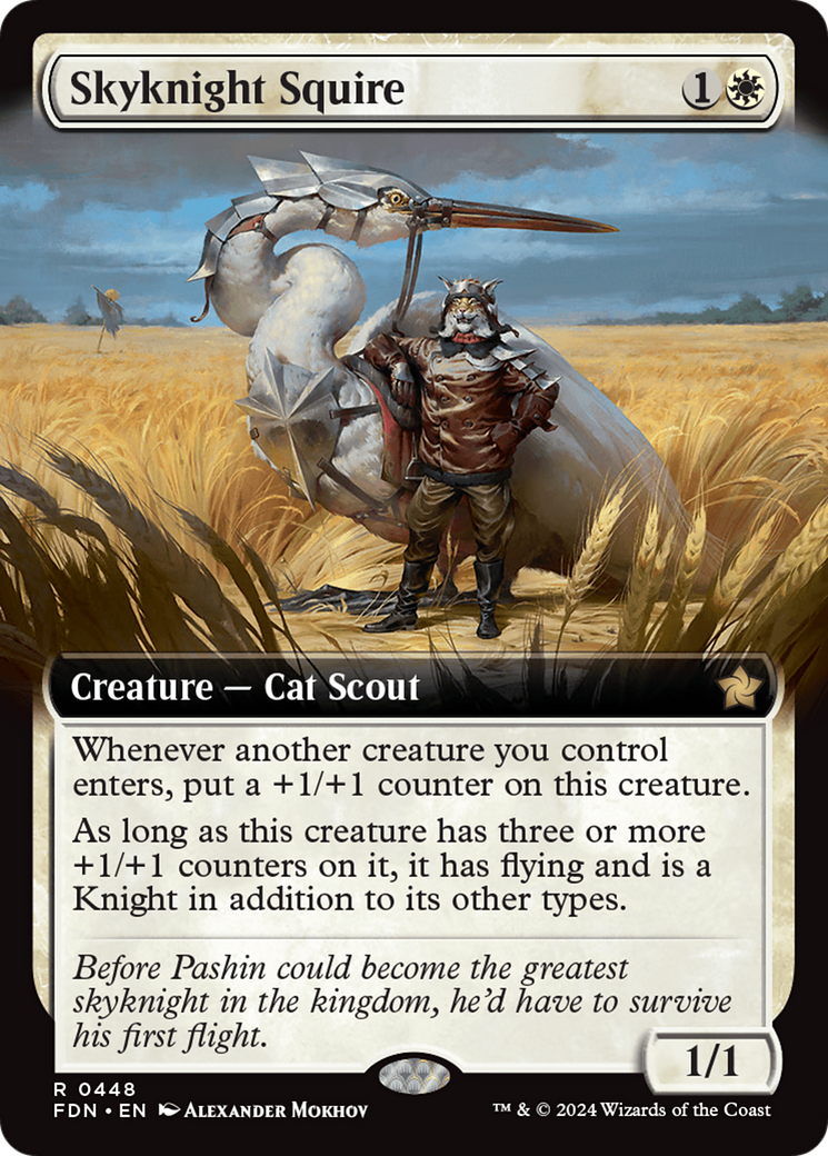 Skyknight Squire (Extended Art) (448) [Foundations] - Deck Out Gaming