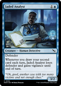 Jaded Analyst (62) [Murders at Karlov Manor] foil - Deck Out Gaming