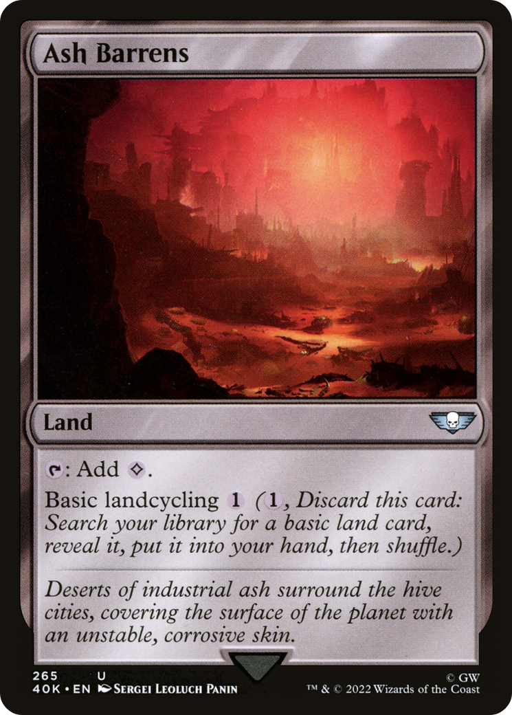 Ash Barrens (265) [Warhammer 40,000 Commander] - Deck Out Gaming
