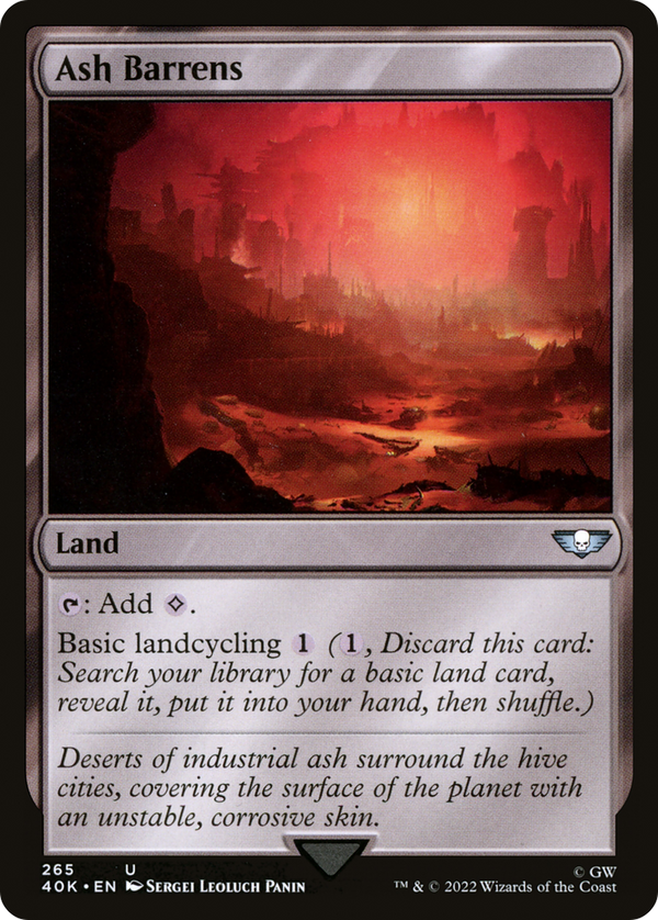 Ash Barrens (265) [Warhammer 40,000 Commander] - Deck Out Gaming
