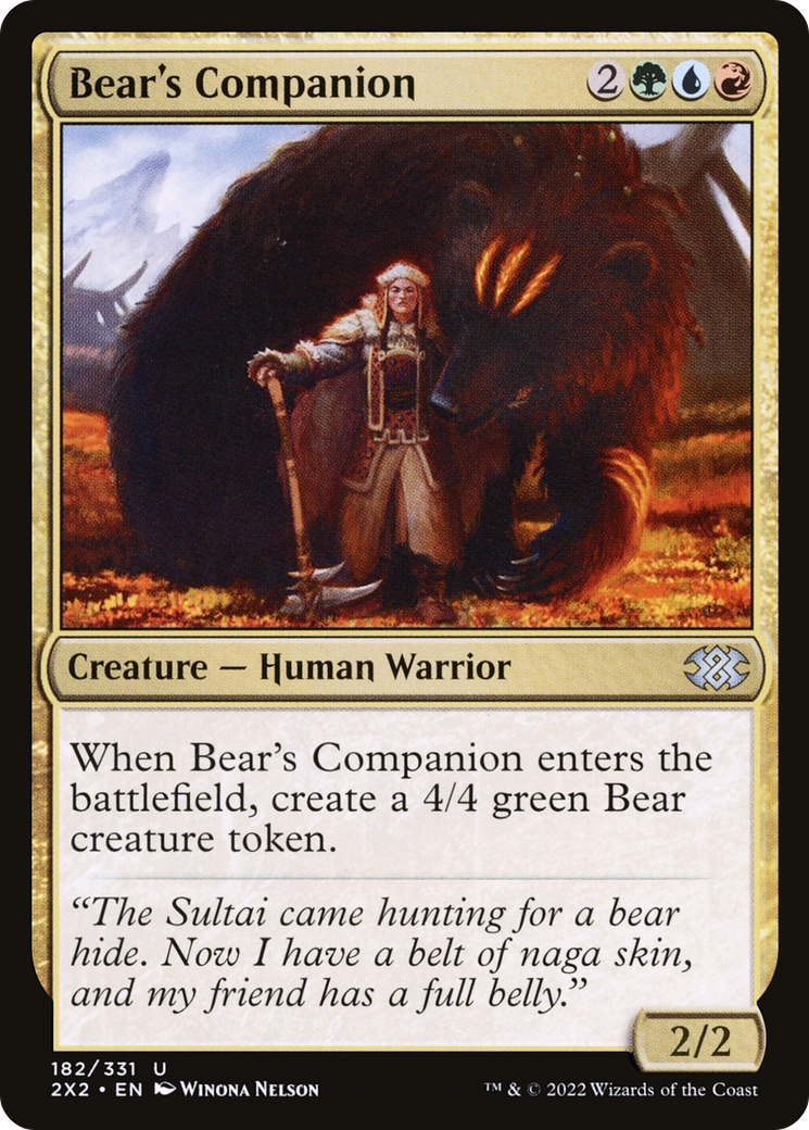 Bear's Companion (182) [Double Masters 2022] - Deck Out Gaming