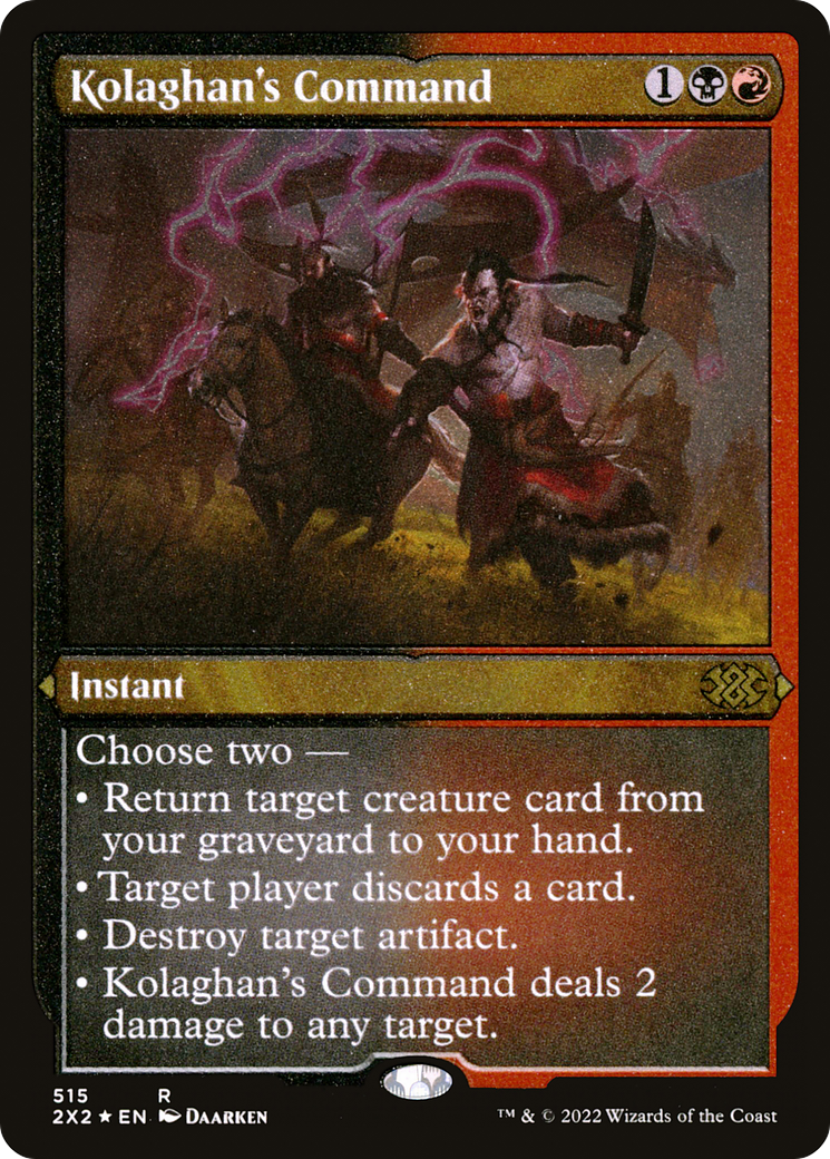 Kolaghan's Command (Foil Etched) (515) [Double Masters 2022] foil - Deck Out Gaming