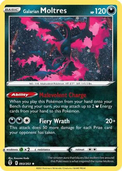 Galarian Moltres - 093/203 (Cosmos Holo) (93) [Miscellaneous Cards & Products] Holofoil - Deck Out Gaming