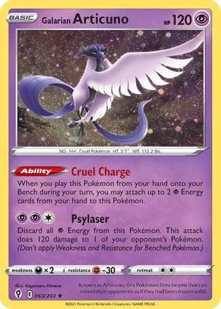 Galarian Articuno - 063/203 (Cosmos Holo) (63) [Miscellaneous Cards & Products] Holofoil - Deck Out Gaming