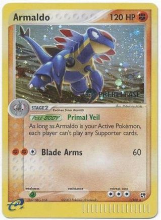 Armaldo - 1/100 (Prerelease) (1) [Miscellaneous Cards & Products] Holofoil - Deck Out Gaming