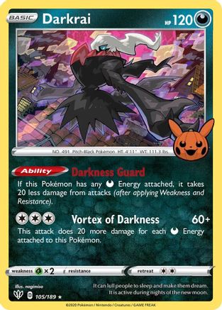 Darkrai (105) [Trick or Trade BOOster Bundle] Holofoil - Deck Out Gaming