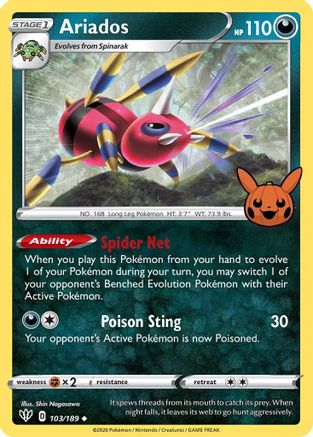 Ariados (103) [Trick or Trade BOOster Bundle] - Deck Out Gaming